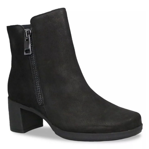 Munro Women's Devon Boot in Black Nubuck Size 9 Double Zipper‎ - Picture 1 of 9